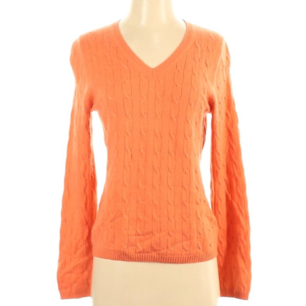 Charter Club Cashmere Pullover Sweater Cable | S